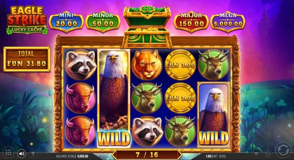 Eagle Strike Lucky Cache - Slot Game Review - HighBet Blog