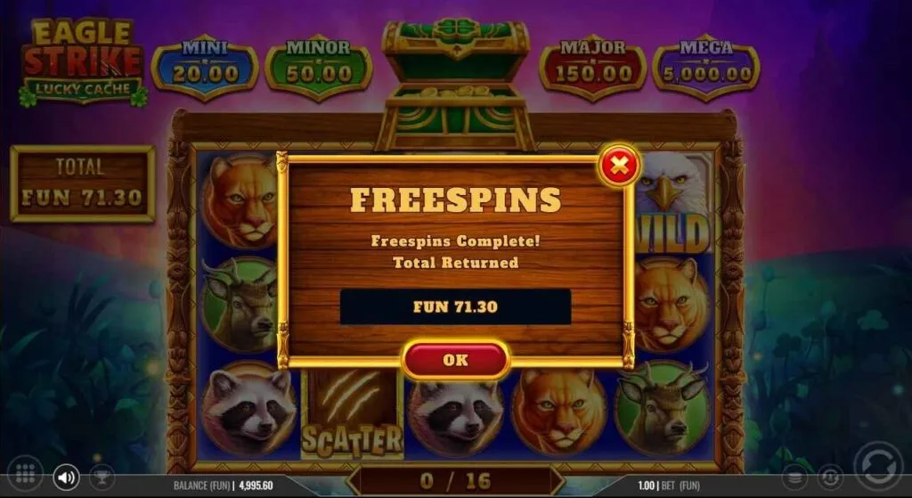 Eagle Strike Lucky Cache - Slot Game Review - HighBet Blog