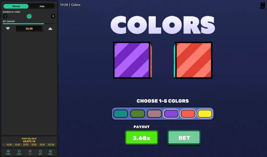 Guess the Colors in Highbet | Dare2Win | Hacksaw Gaming