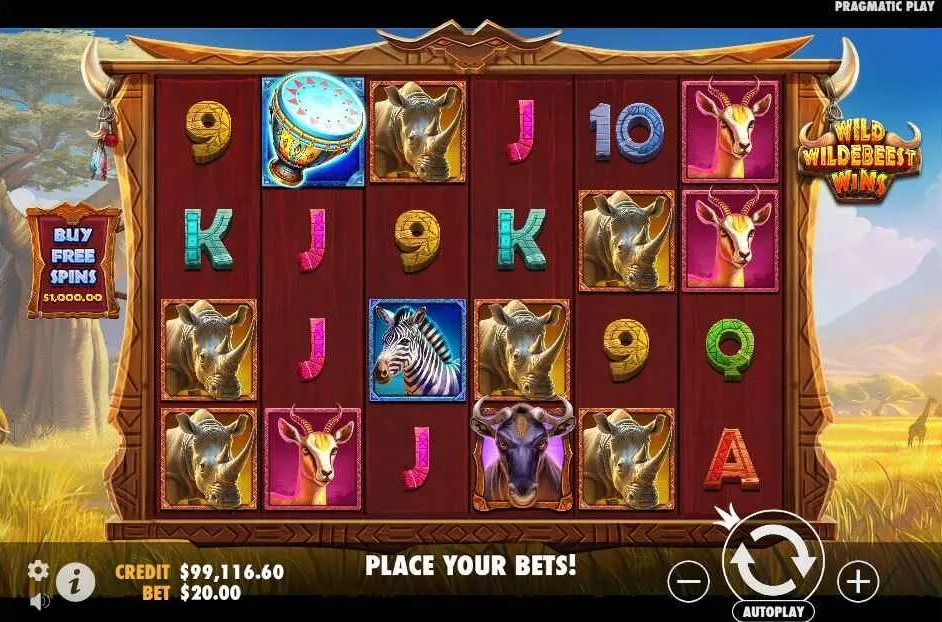 Wild Wildebeest Wins | Slot Game Review | Pragmatic Play