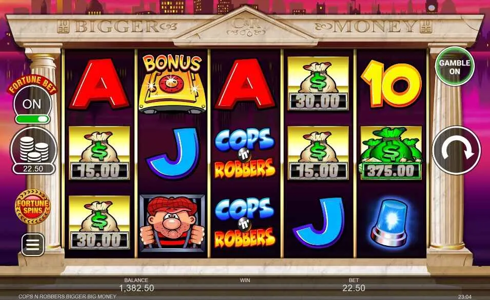 Cops &lsquo;n&rsquo; Robbers Bigger Big Money | Slot Game Review