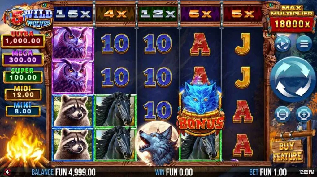 5 Wild Wolves | Slot Game Review | 4ThePlayer