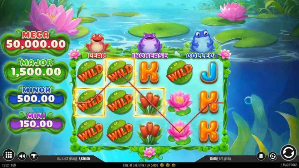 3 Mad Frogs | Slot Game Review | Iron Dog Studio