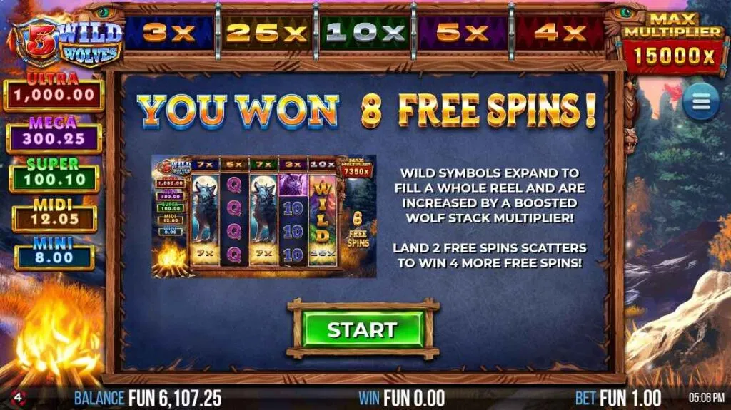 5 Wild Wolves | Slot Game Review | 4ThePlayer