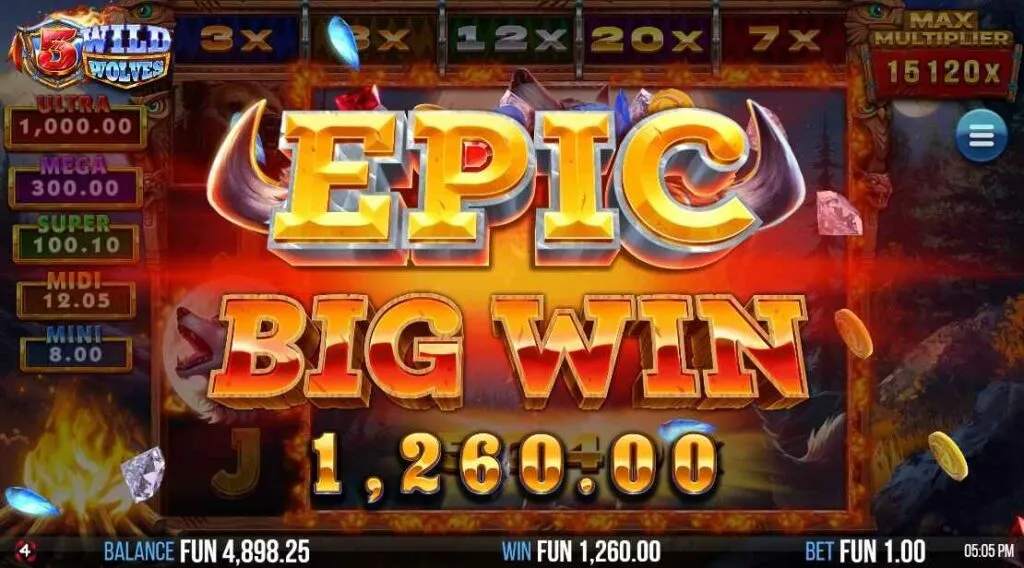 5 Wild Wolves | Slot Game Review | 4ThePlayer