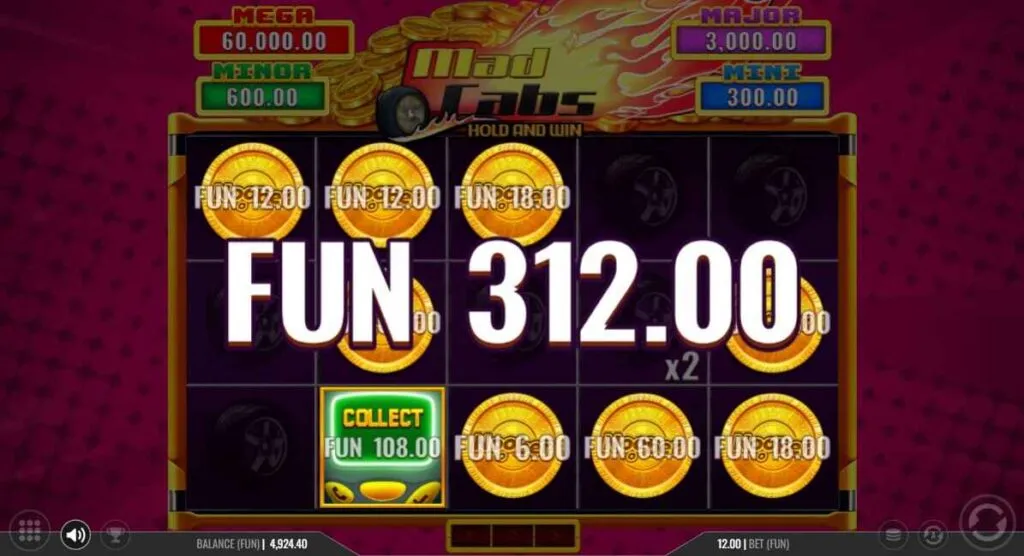 Mad Cabs Hold and Win | Slot Game Review | 1X2 Network