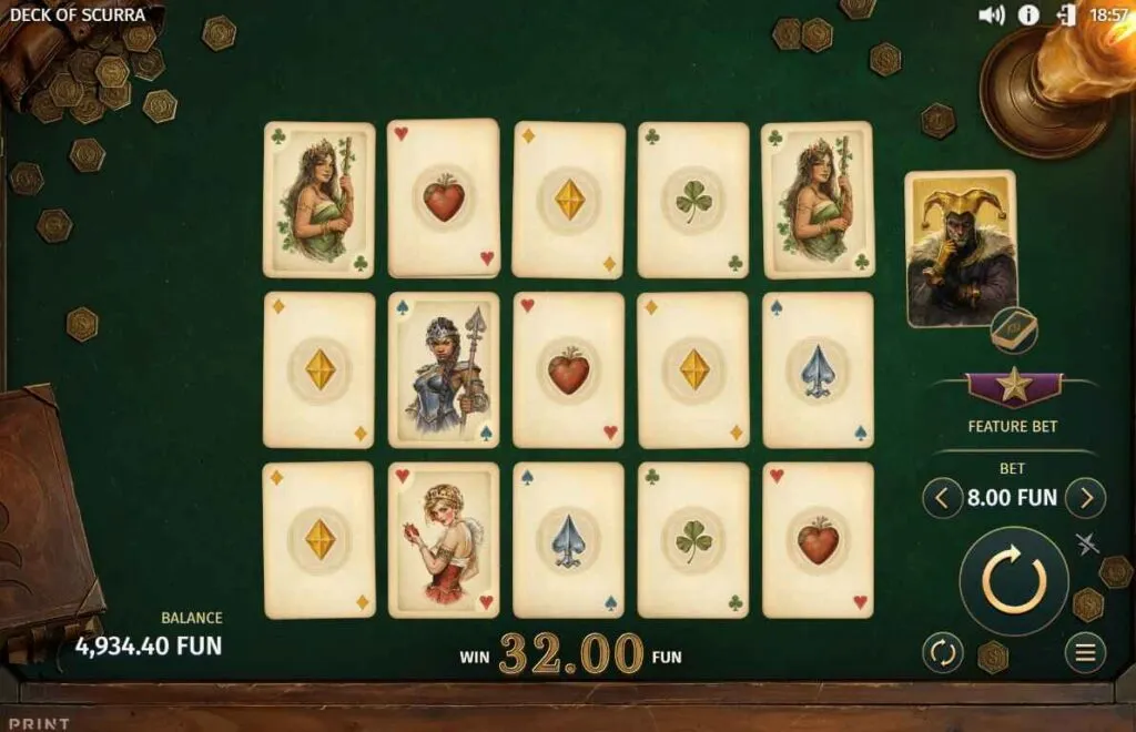 Deck of Scurra | Slot Game Review | Print Studios