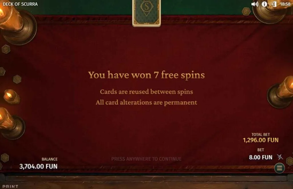 Deck of Scurra | Slot Game Review | Print Studios