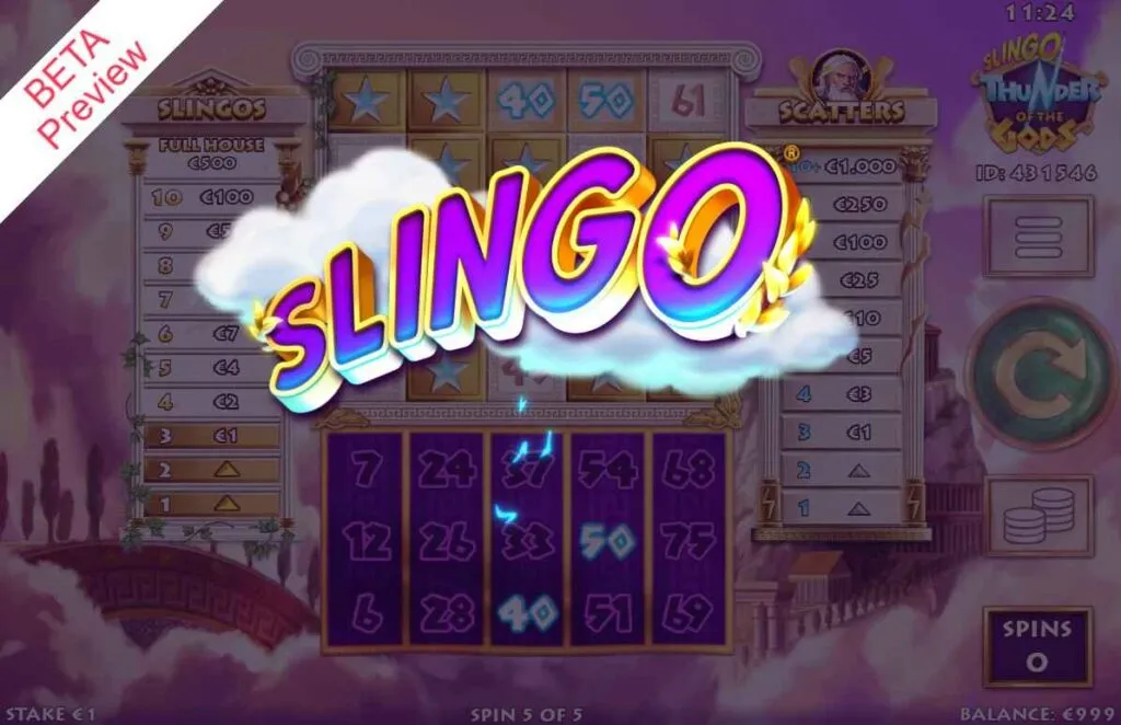 Slingo Thunder of the Gods | Highbet Game Review