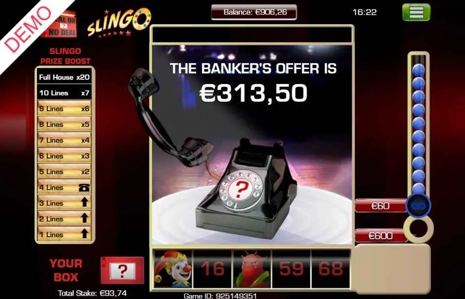 Slingo Deal or No Deal | Highbet | Full Game Review