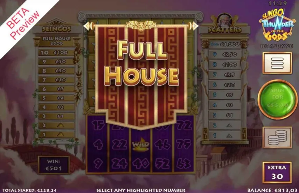 Slingo Thunder of the Gods | Highbet Game Review