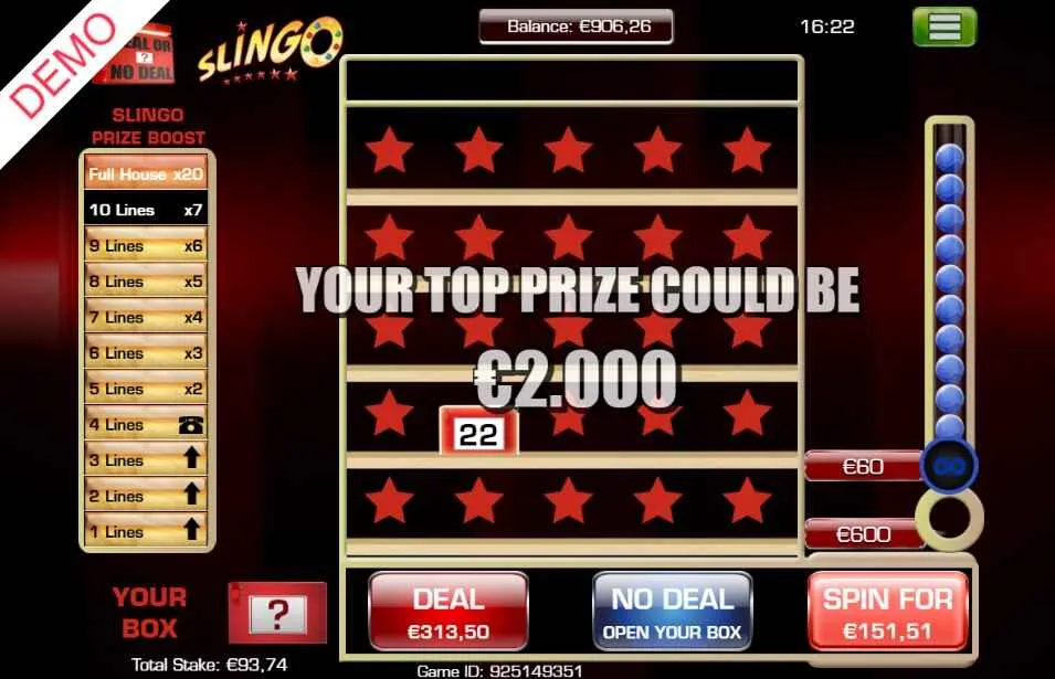 Slingo Deal or No Deal | Highbet | Full Game Review