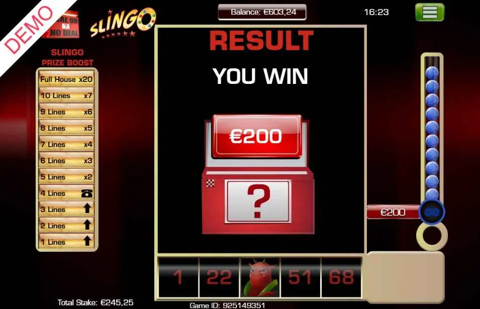 Slingo Deal or No Deal | Highbet | Full Game Review