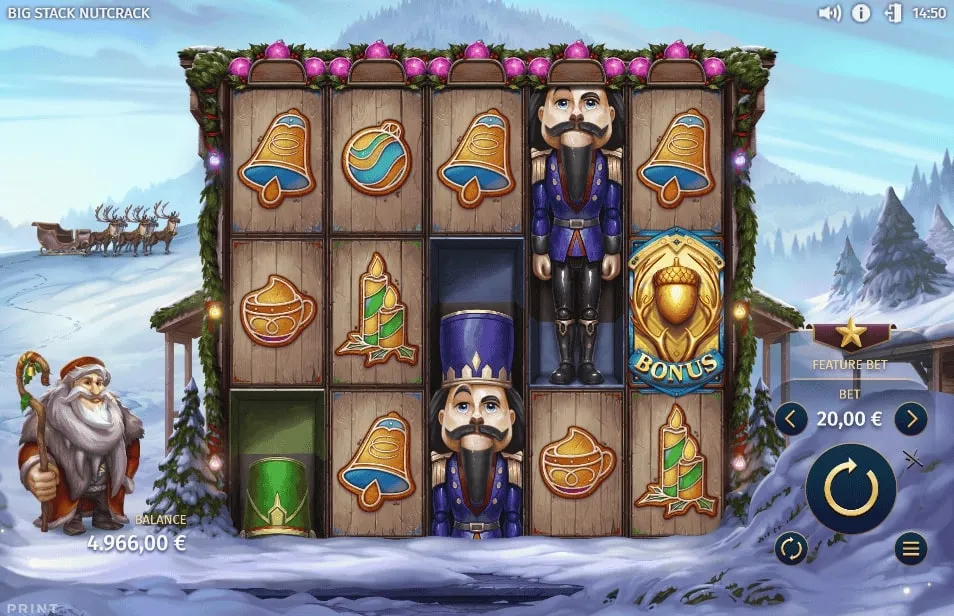 Big Stack Nutcrack | Slot Game Review | Print Studios ❄️