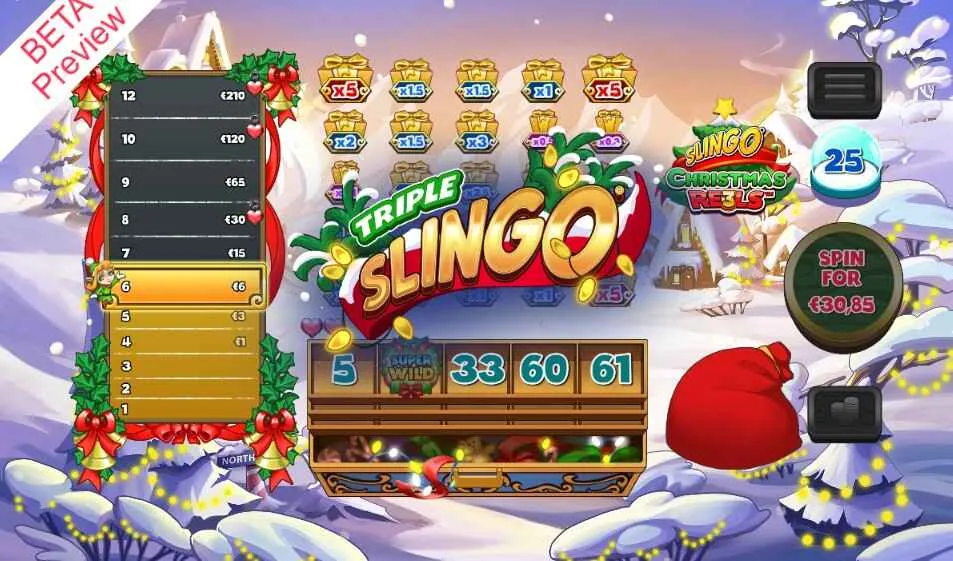 Slingo Christmas RE3LS | Game Review | Gaming Realms🎅