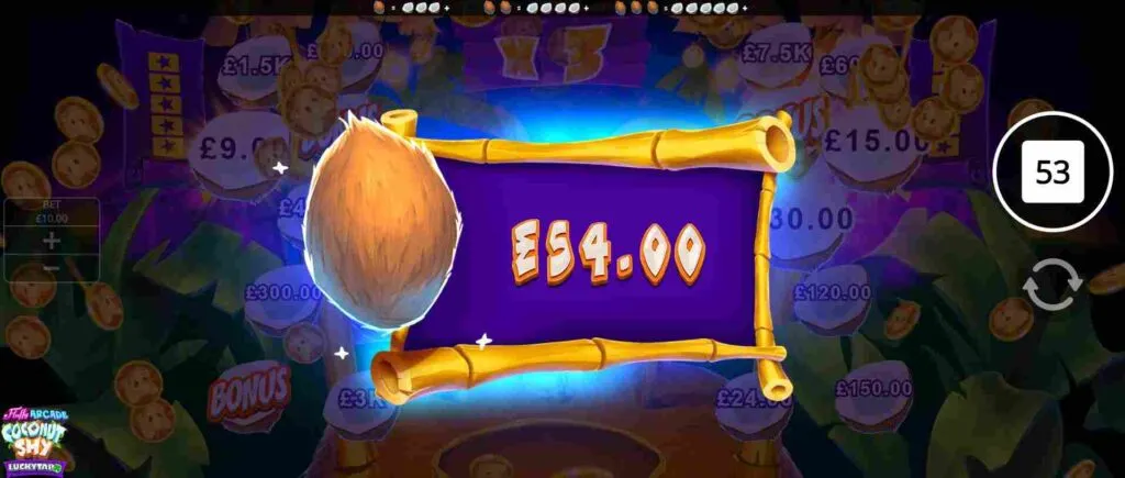 Fluffy Arcade Coconut Shy LuckyTap | Game Review