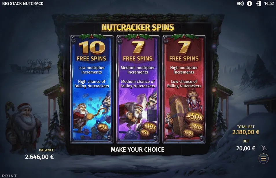 Big Stack Nutcrack | Slot Game Review | Print Studios ❄️