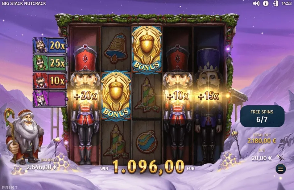 Big Stack Nutcrack | Slot Game Review | Print Studios ❄️