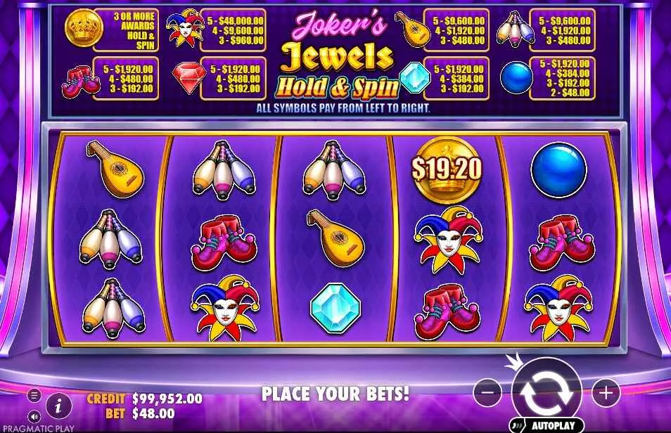 Joker&rsquo;s Jewels Hold & Spin | Slot Game Review🃏