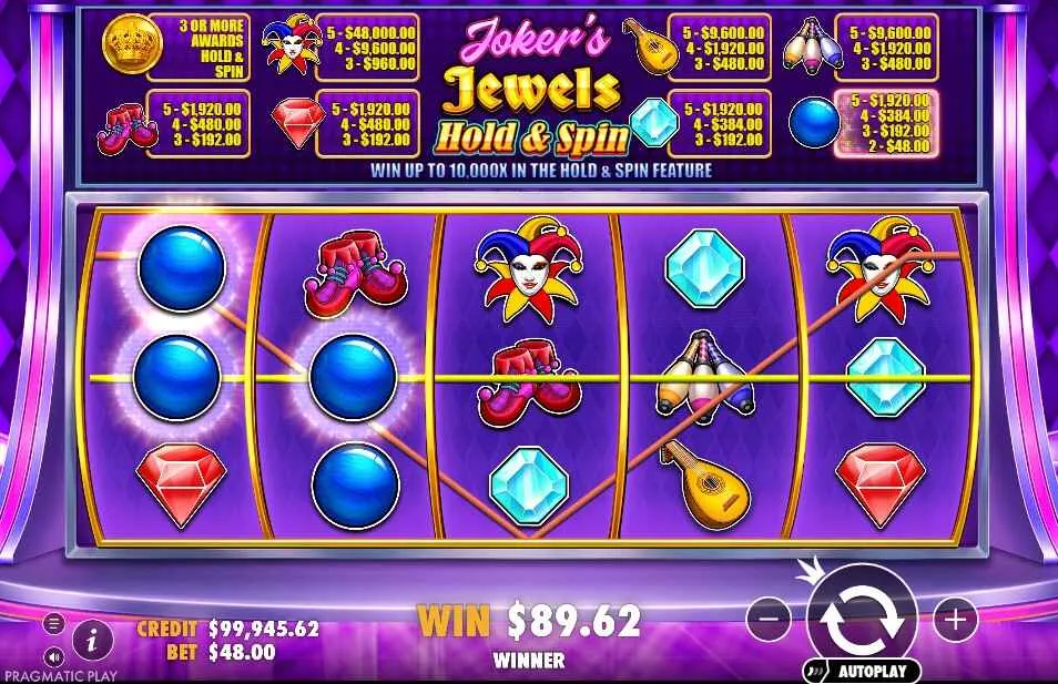 Joker&rsquo;s Jewels Hold & Spin | Slot Game Review🃏
