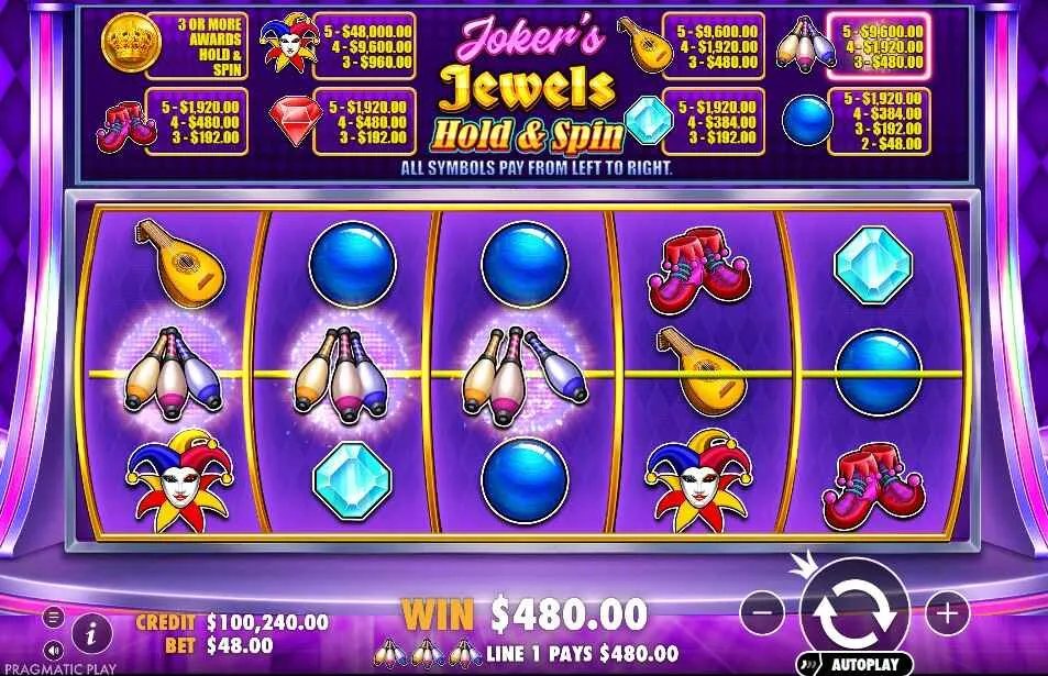 Joker&rsquo;s Jewels Hold & Spin | Slot Game Review🃏