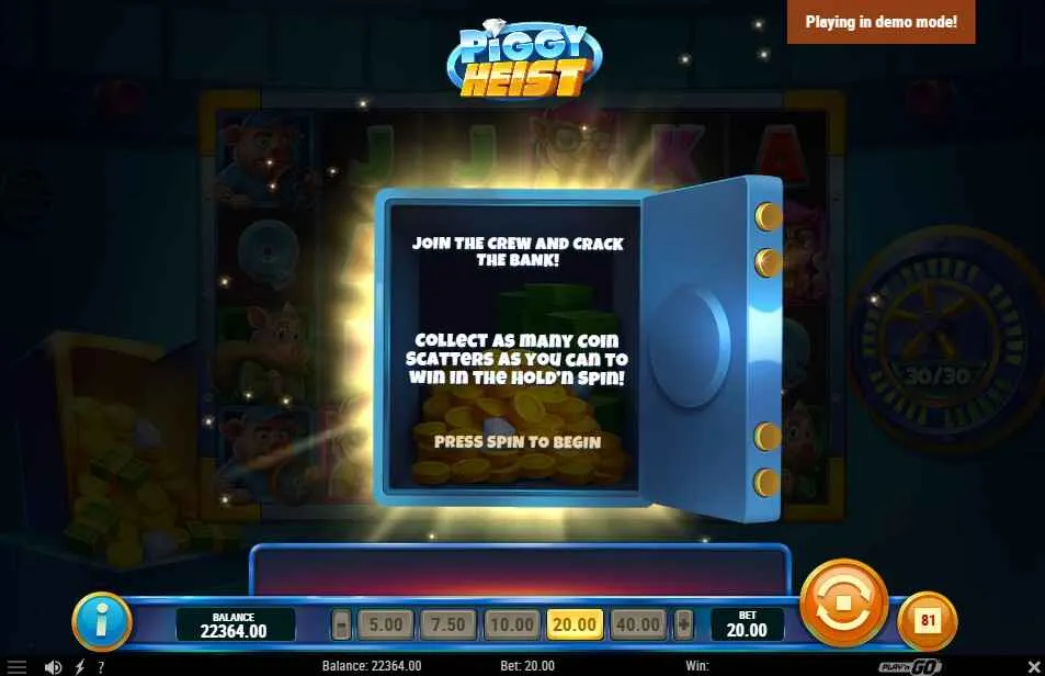 Piggy Heist | Slot Game Review | Play’n GO 🐷