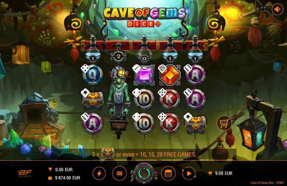 Cave Of Gems Dice | Slot Game Review | BF Games 💎