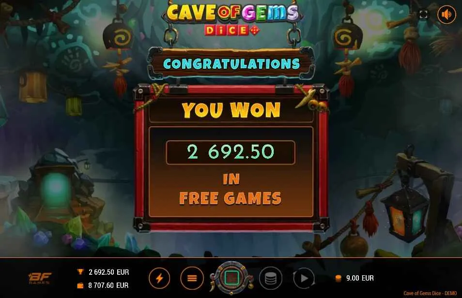 Cave Of Gems Dice | Slot Game Review | BF Games 💎