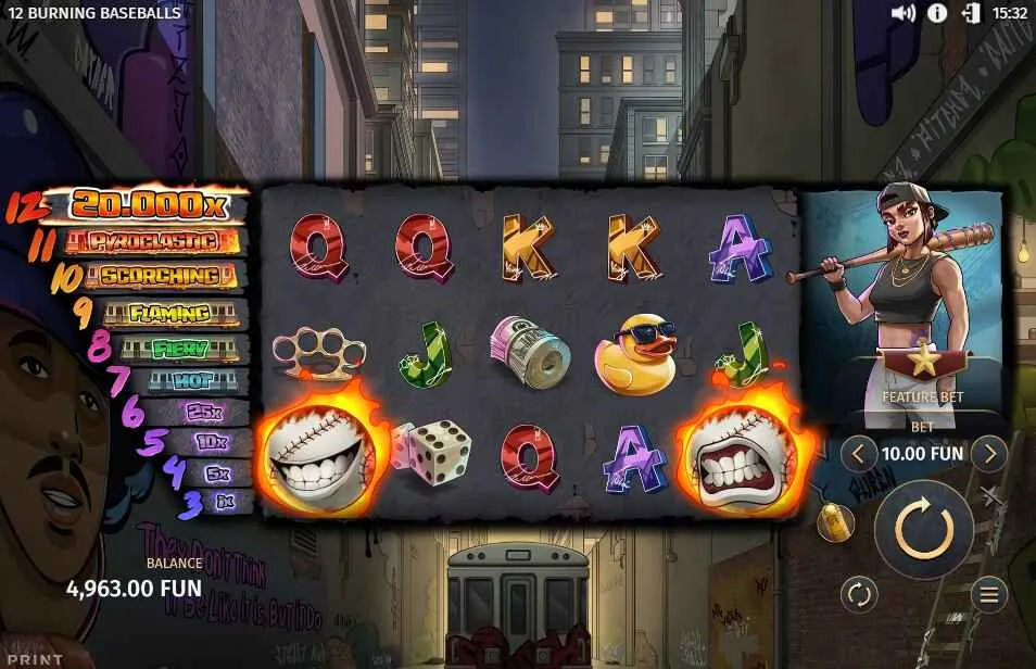 12 Burning Baseballs | Slot Review | Play Now ⚾