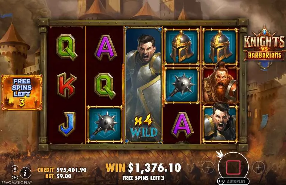 Knights vs Barbarians | Slot Review | Play Now ⚔️