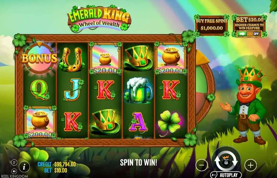 Emerald King Wheel of Wealth | Slot Review | Pragmatic Play