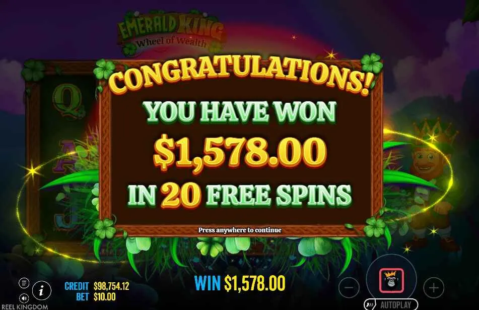 Emerald King Wheel of Wealth | Slot Review | Pragmatic Play