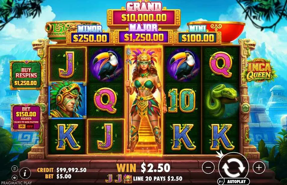 Inca Queen | Slot Review | Pragmatic Play 🦚