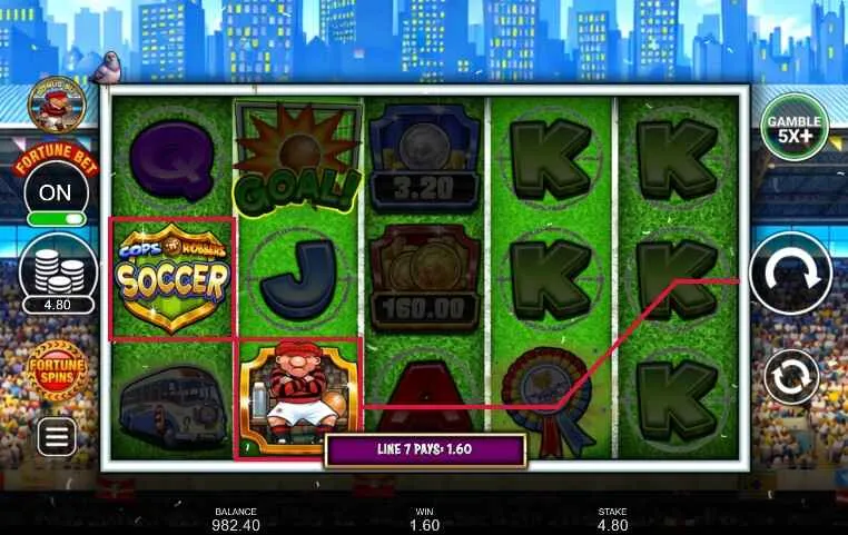 Cops &lsquo;n&rsquo; Robbers Bigger Big Money Soccer | Slot Review ⚽
