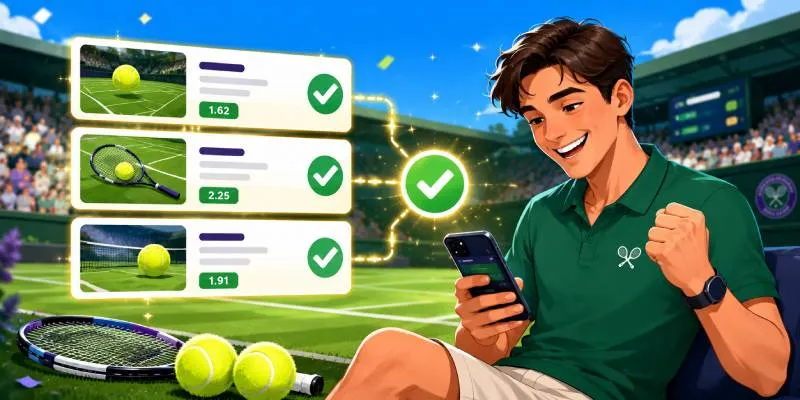 Triple Play Wimbledon | Get &pound;15 in ACCA Free Bets