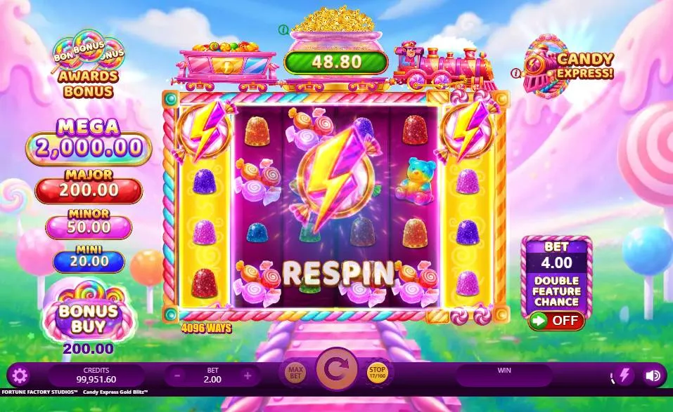 Candy Express Gold Blitz Slot by Fortune Factory Studios