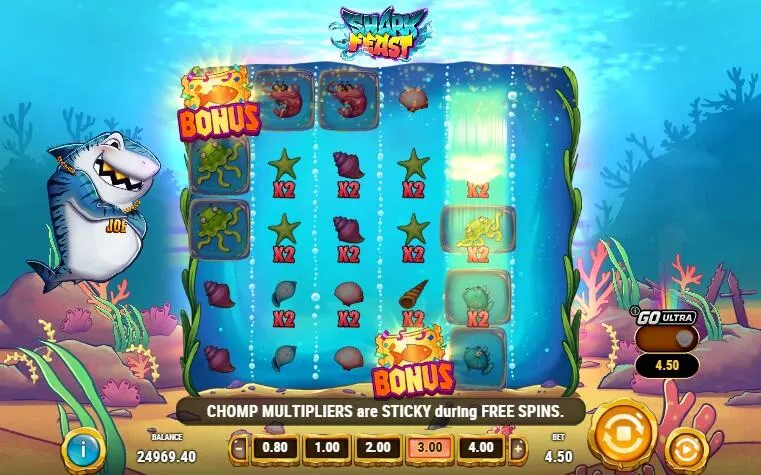 Shark Feast | Slot Game Review | Play’n GO 🦈