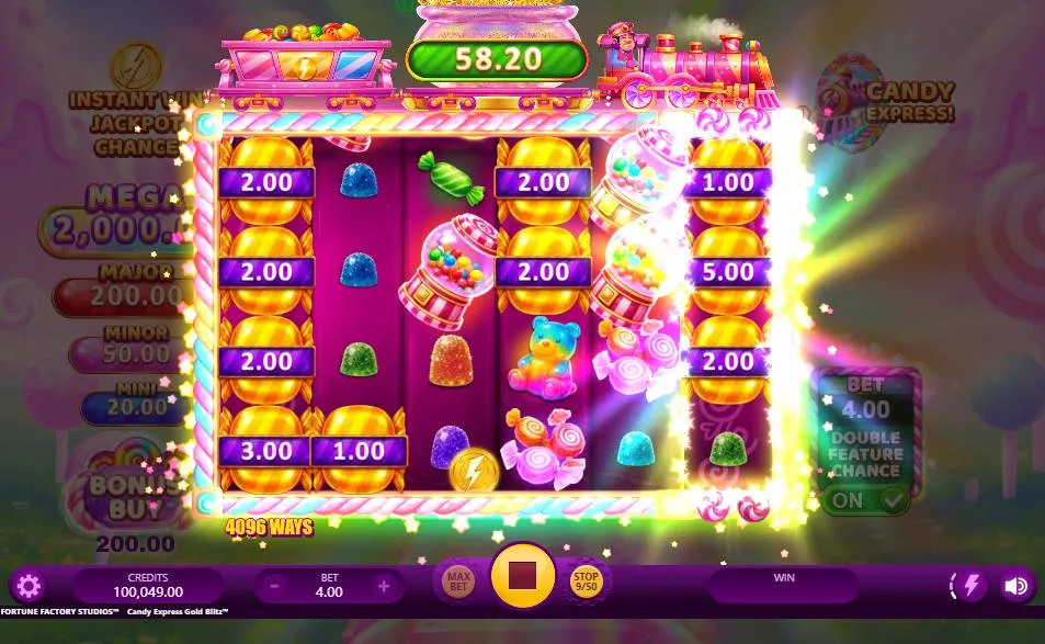 Candy Express Gold Blitz Slot by Fortune Factory Studios