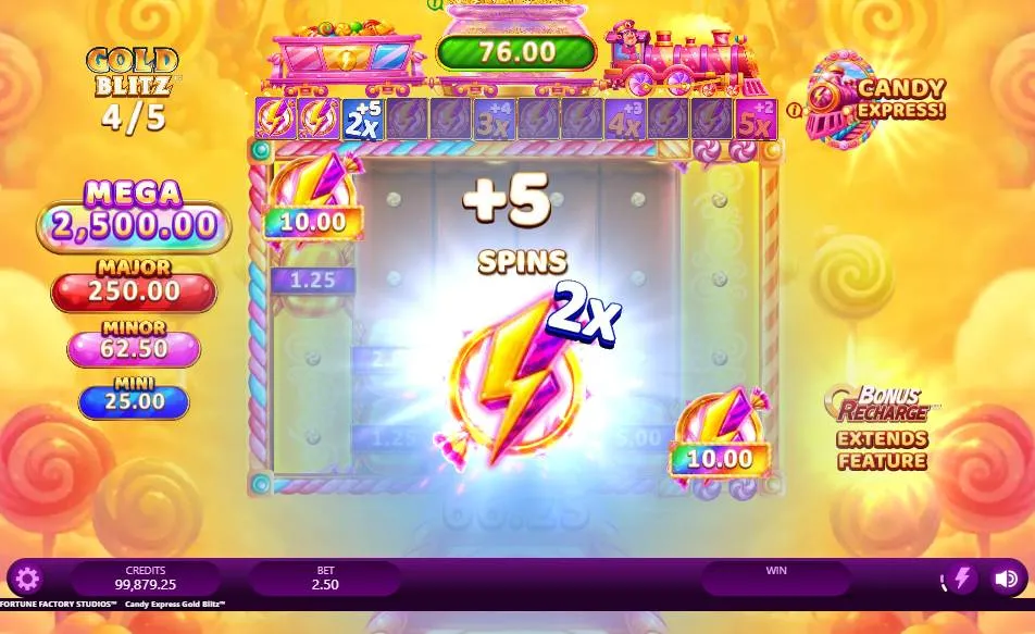 Candy Express Gold Blitz Slot by Fortune Factory Studios