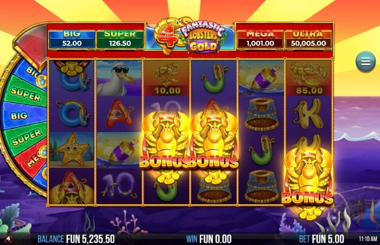 4 Fantastic Lobsters Gold | Slot Review | 4ThePlayer 🦞