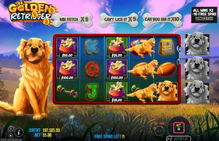Golden Retriever Slot 2026 Reel Kingdom Pragmatic Play