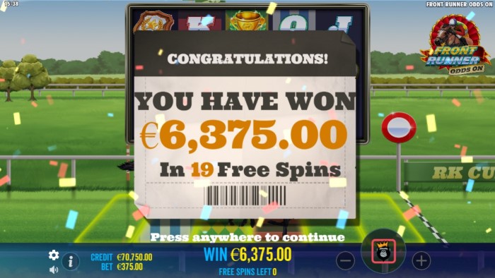 Front Runner Odds On Slot Game Review