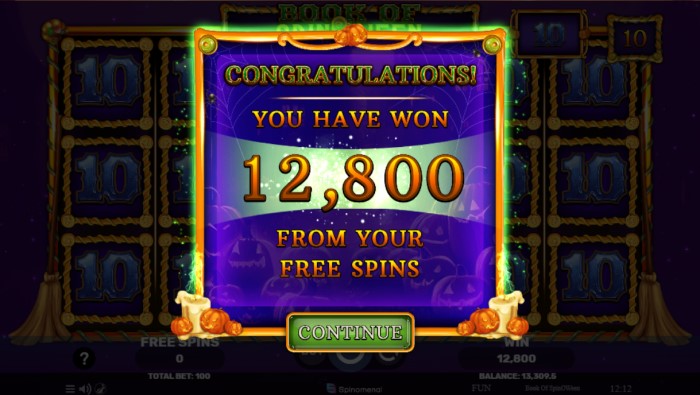 Book Of SpinOWeen Slot Game Review