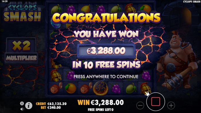 Cyclops Smash Slot Game Review