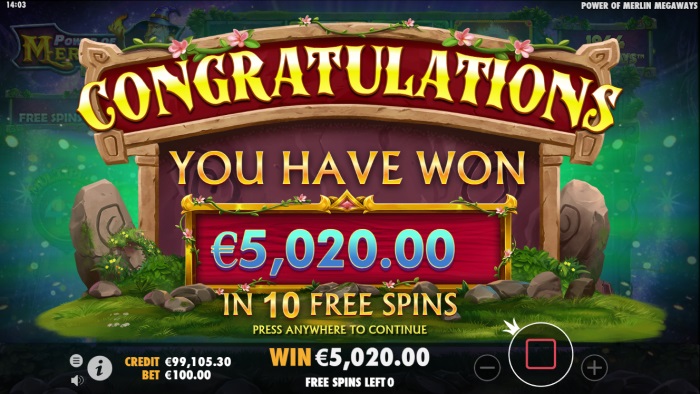 Power of Merlin Megaways Slot Game Review