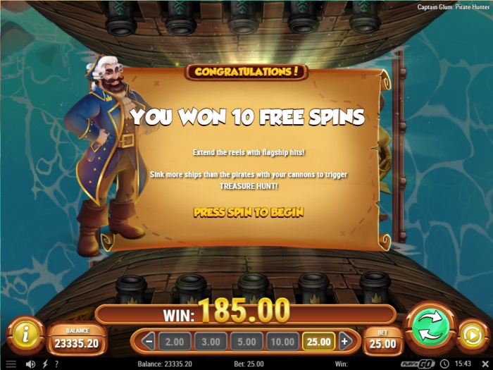 Captain Glum Pirate Hunter Slot Game Review
