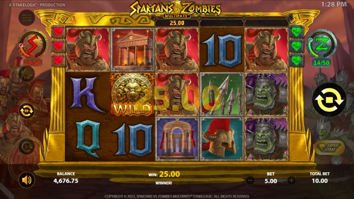 Spartans vs Zombies Slot Game Review