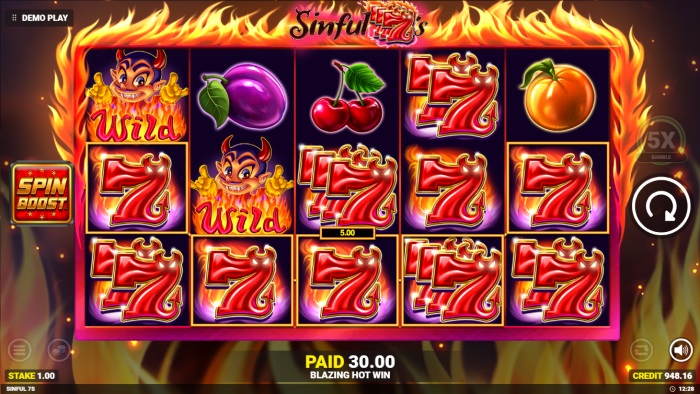 Sinful 7s Slot Game Review