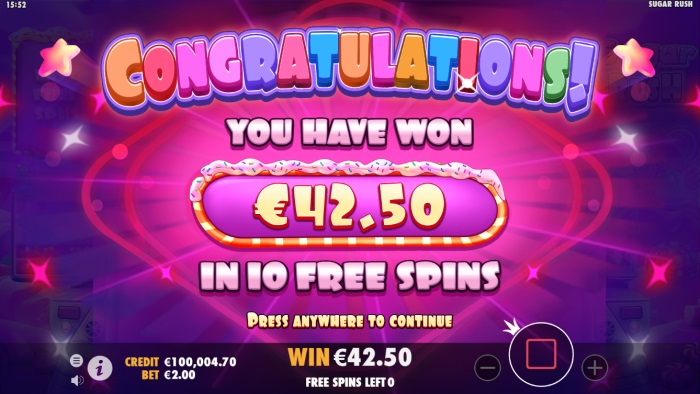 Sugar Rush Slot Game Review