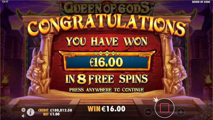 Queen of Gods Slot Game Review